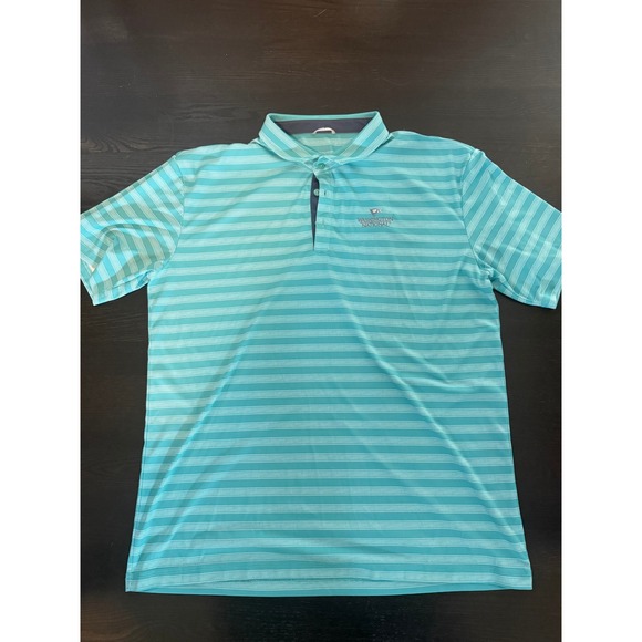 Swannies Other - Swannies Golf Polo XL Teal Excellent Washington National Golf Course Striped
